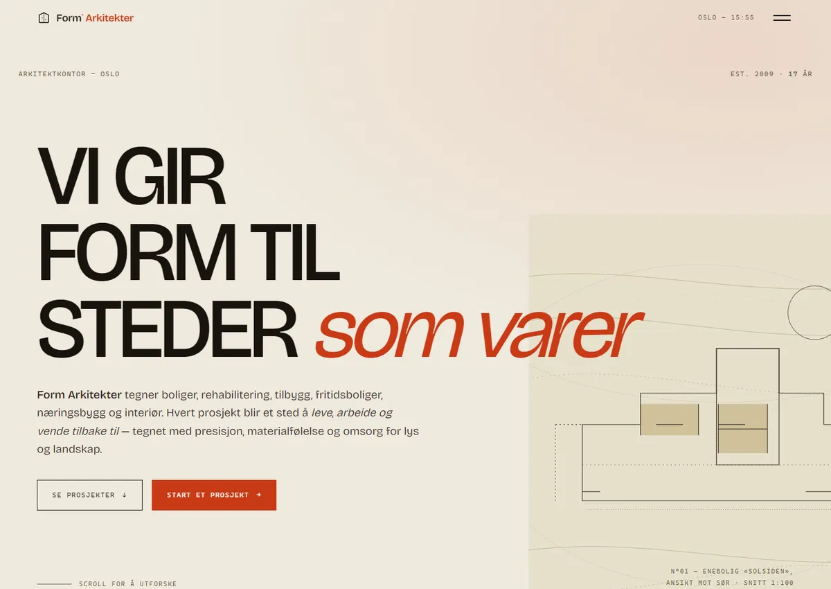 Forhåndsvisning av Form Arkitekter