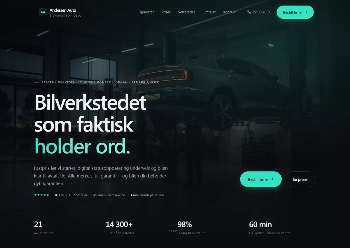 Designkonsept: Andersen Auto AS