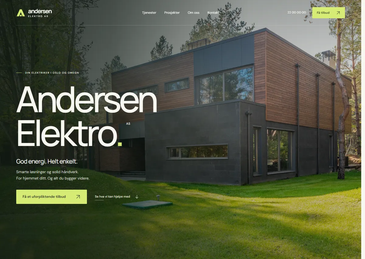 Designkonsept: Andersen Elektro AS