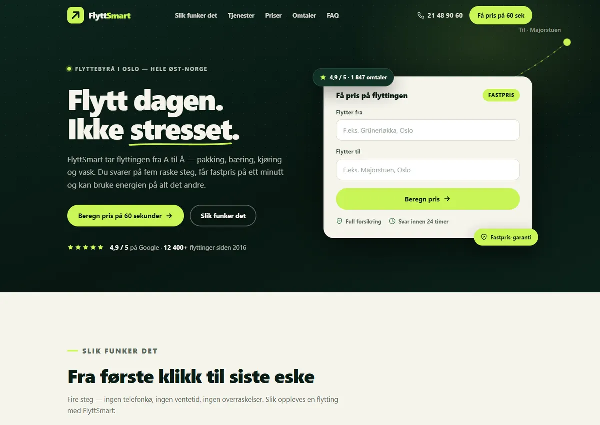 Designkonsept: FlyttSmart AS