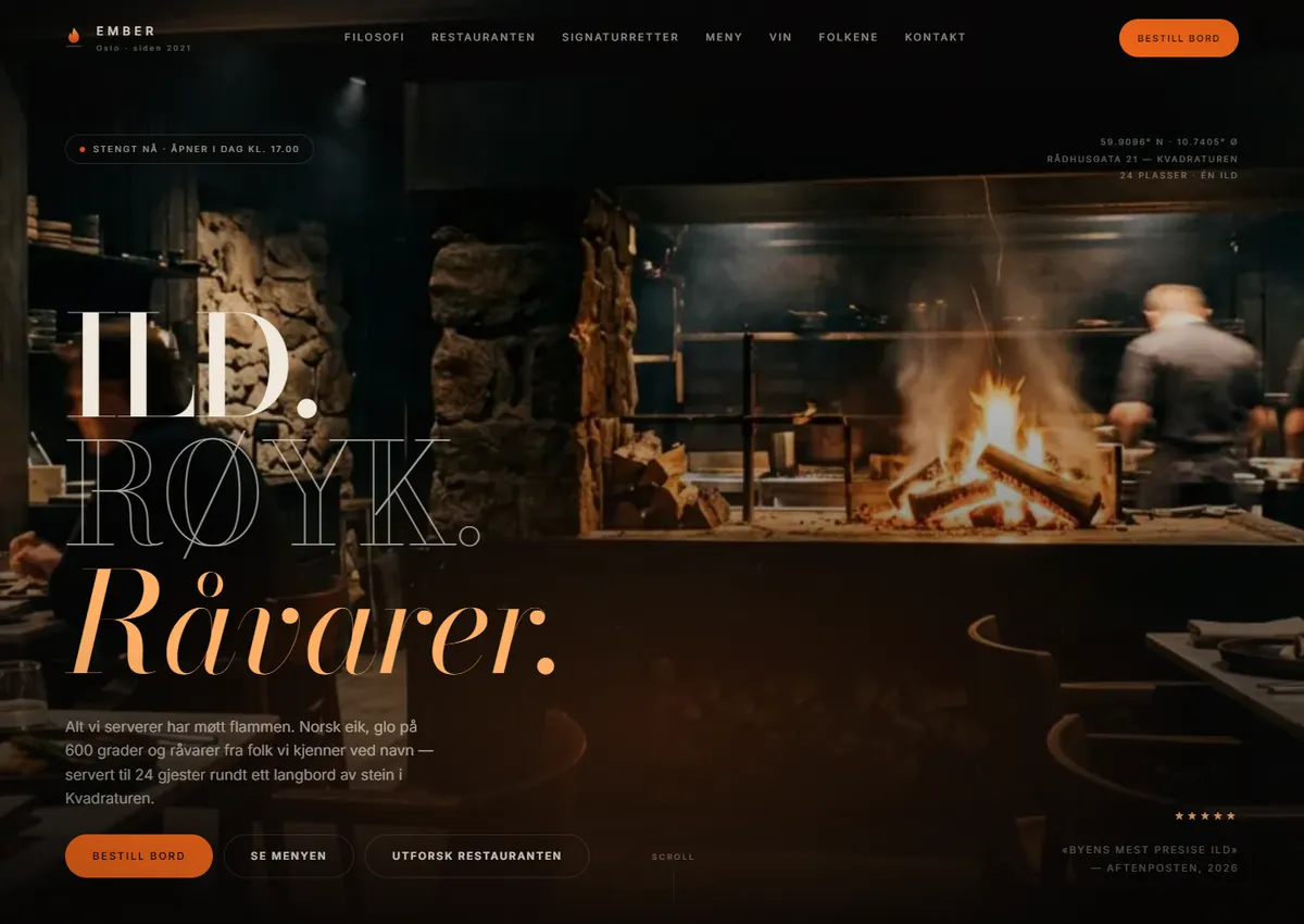 Designkonsept: EMBER Oslo