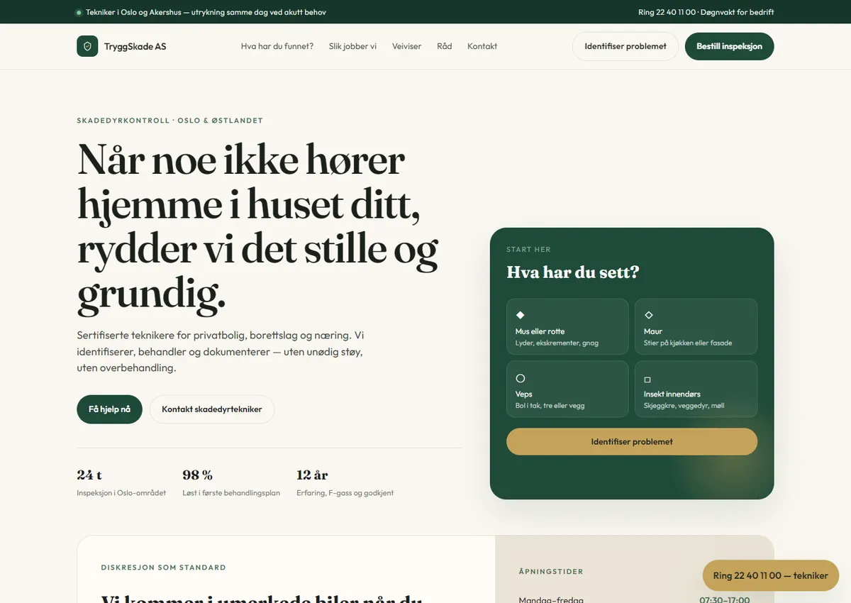 Designkonsept: TryggSkade AS