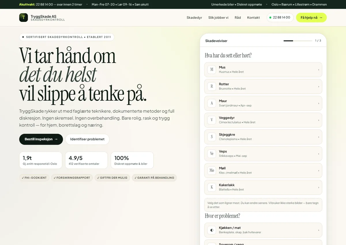 Designkonsept: TryggSkade AS