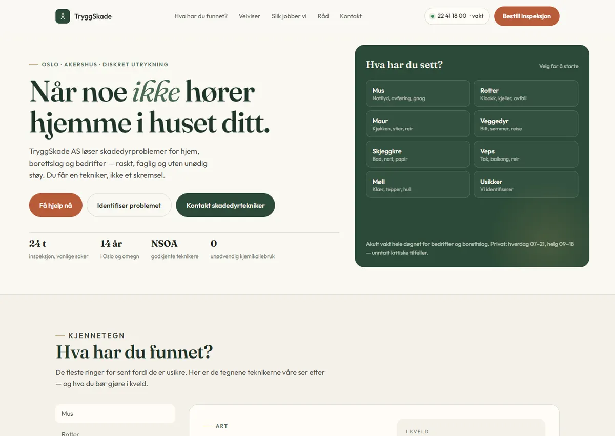 Designkonsept: TryggSkade AS
