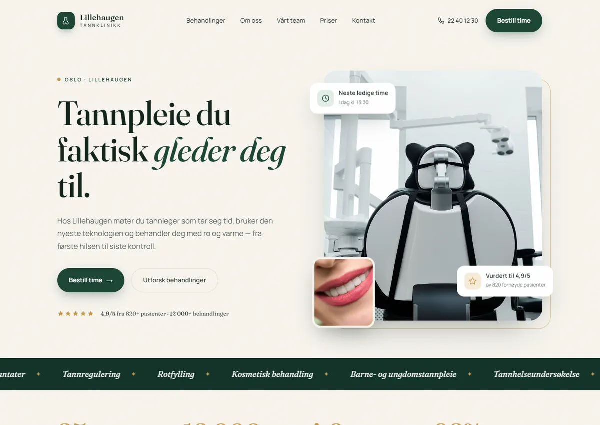 Designkonsept: Lillehaugen Tannklinikk