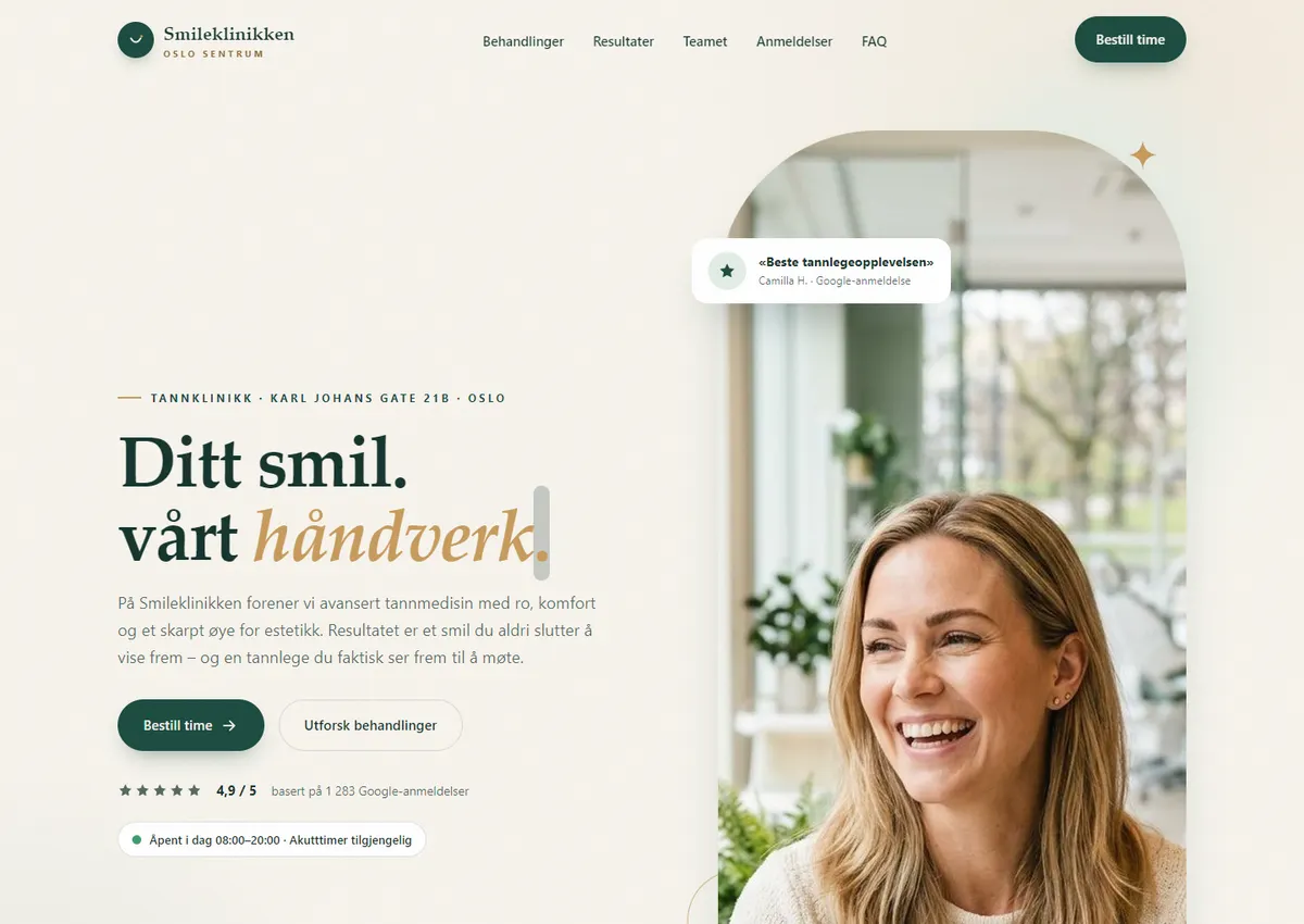 Designkonsept: Smileklinikken