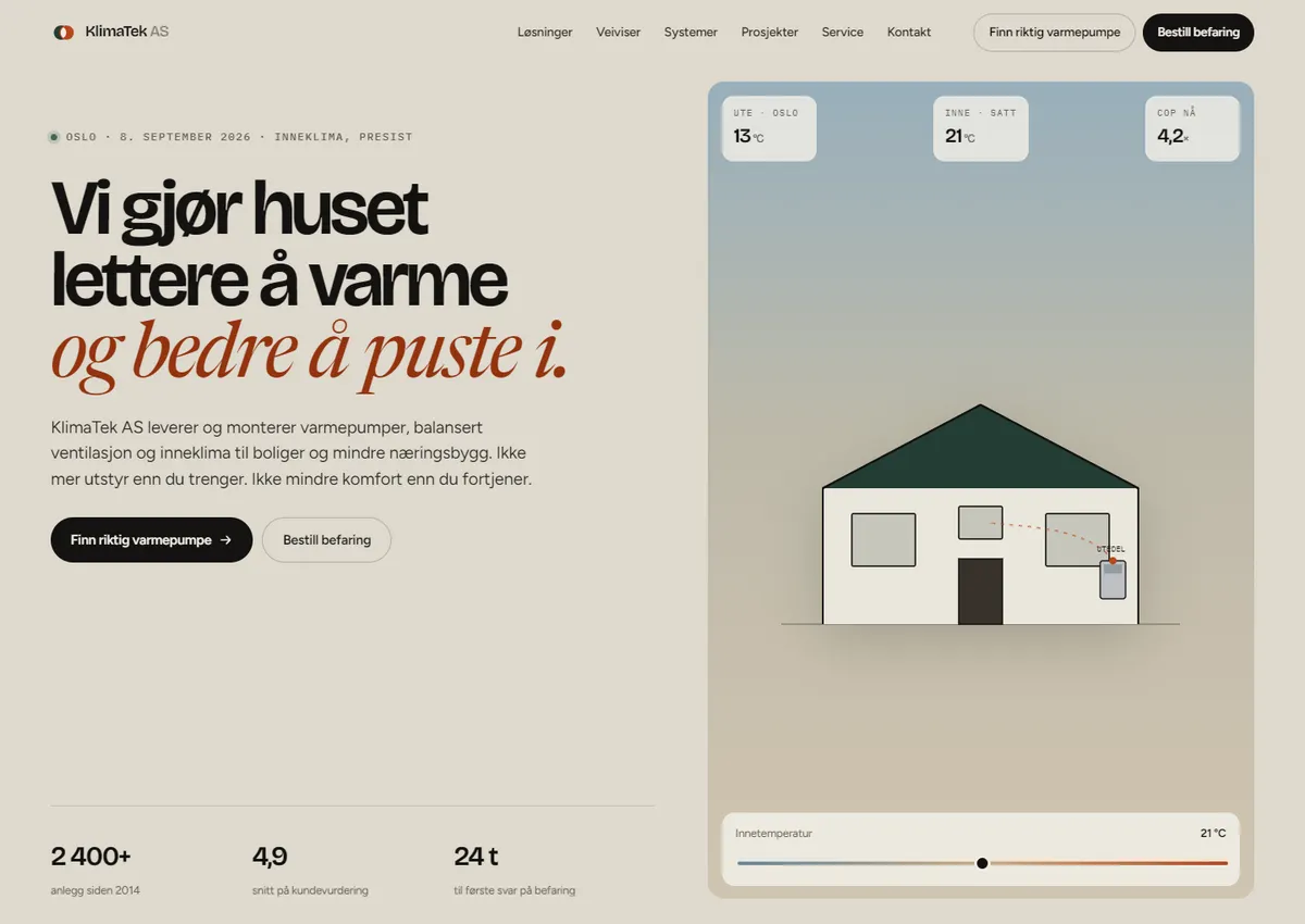 Designkonsept: KlimaTek AS